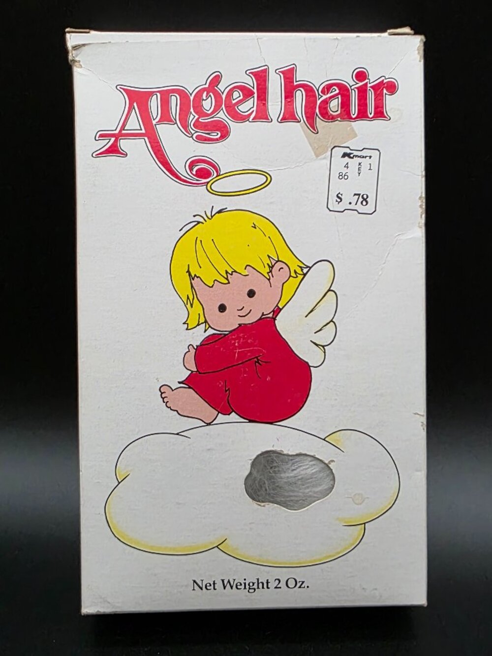 Vtg Angel Hair Christmas Decorations 2 oz. Original Box Decor Noel Pre-Owned